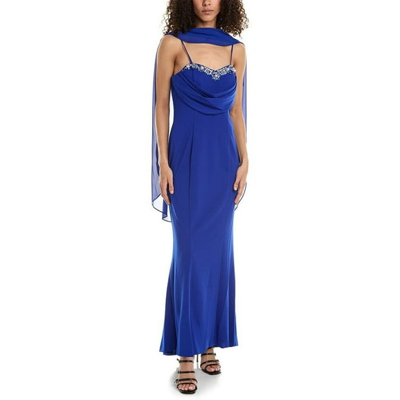 Marina womens  Gown, XS, Blue