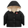 thumbnail image 1 of MarinaVida Baby Boys Girls' Winter Fleece Jackets Hooded Warm Lined Coat for Toddler, 1 of 3