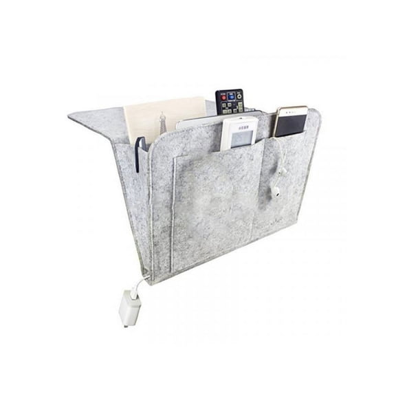 MarinaVida Felt Bedside Hanging Storage Bag Caddy Pocket Bed Holder Space Saving