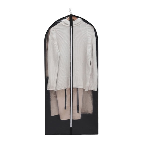 MarinaVida Hanging Clothes Storage Gusseted Garment Bag for Closet Storage Clear Suit Cover for Coats, Shirts, Sweaters, 39/49/59 inch