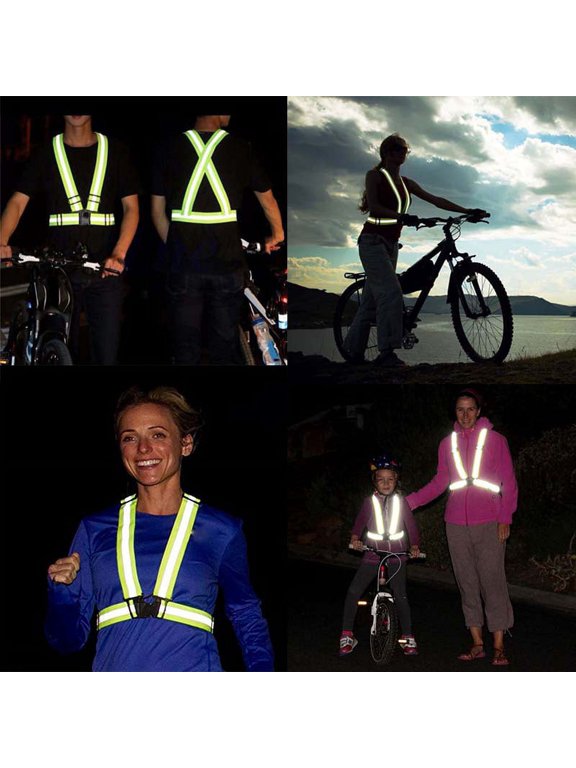 Men Women Elastic High Visibility Adjustable Reflective Safety Vest