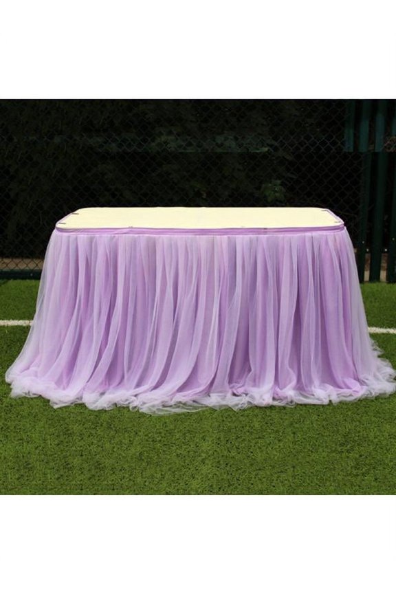 Multi-Colors Table Skirt Tulle Table Cloth Table Party Wedding Decor