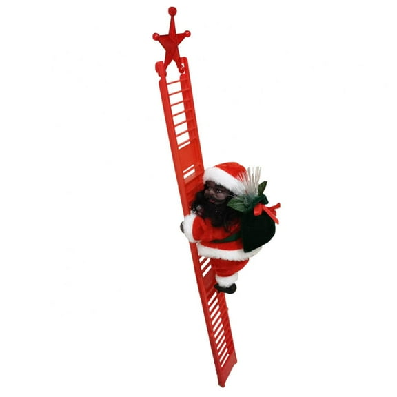 MarinaVida Santa Claus Electric Climbing Ladder for Christmas Tree,Indoor Outdoor Xmas Christmas Decoration