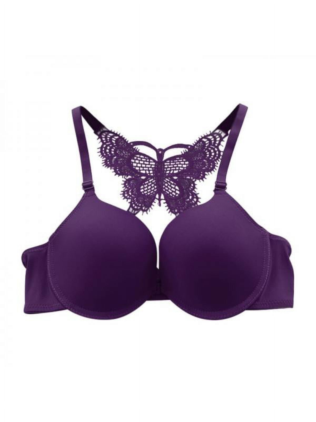 MarinaVida Sexy Women Bra Front Closure Lace Bra Butterfly