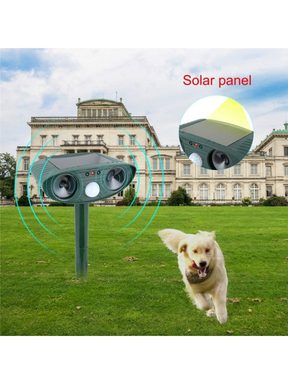 Solar Ultrasonic Bird Animal Repeller Pest Possum Deterrent Repellent PIR Sensor