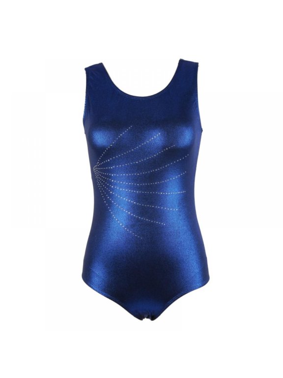 Sparkle Sleeveless Gymnastics Leotards for Women Adults Ballet Dancwear