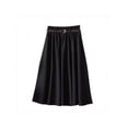 thumbnail image 1 of MarinaVida Women Ladies High Waist Long Skirt Stretch Plain Flared Pleated Long Maxi Skirt Dress, 1 of 2