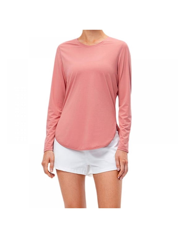 Women Long Sleeve UV Sun Protection Outdoor Shirt Golf Running Hiking Swim Top
