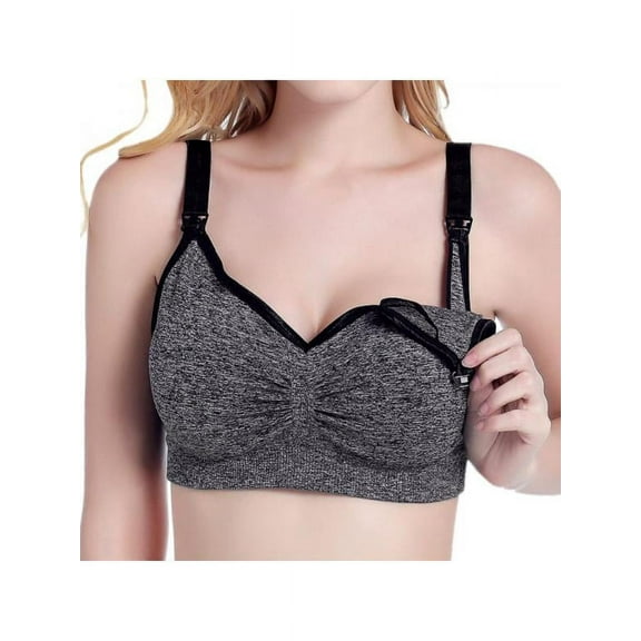 MarinaVida Women Mommy Nursing Bra Pregnant Maternity Breastfeeding Bras Underwear Soft Cotton Feeding Bra