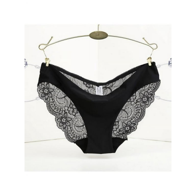 MarinaVida Women Sexy Lace Panties Soft Seamless Underwear Briefs Knickers  Underpants