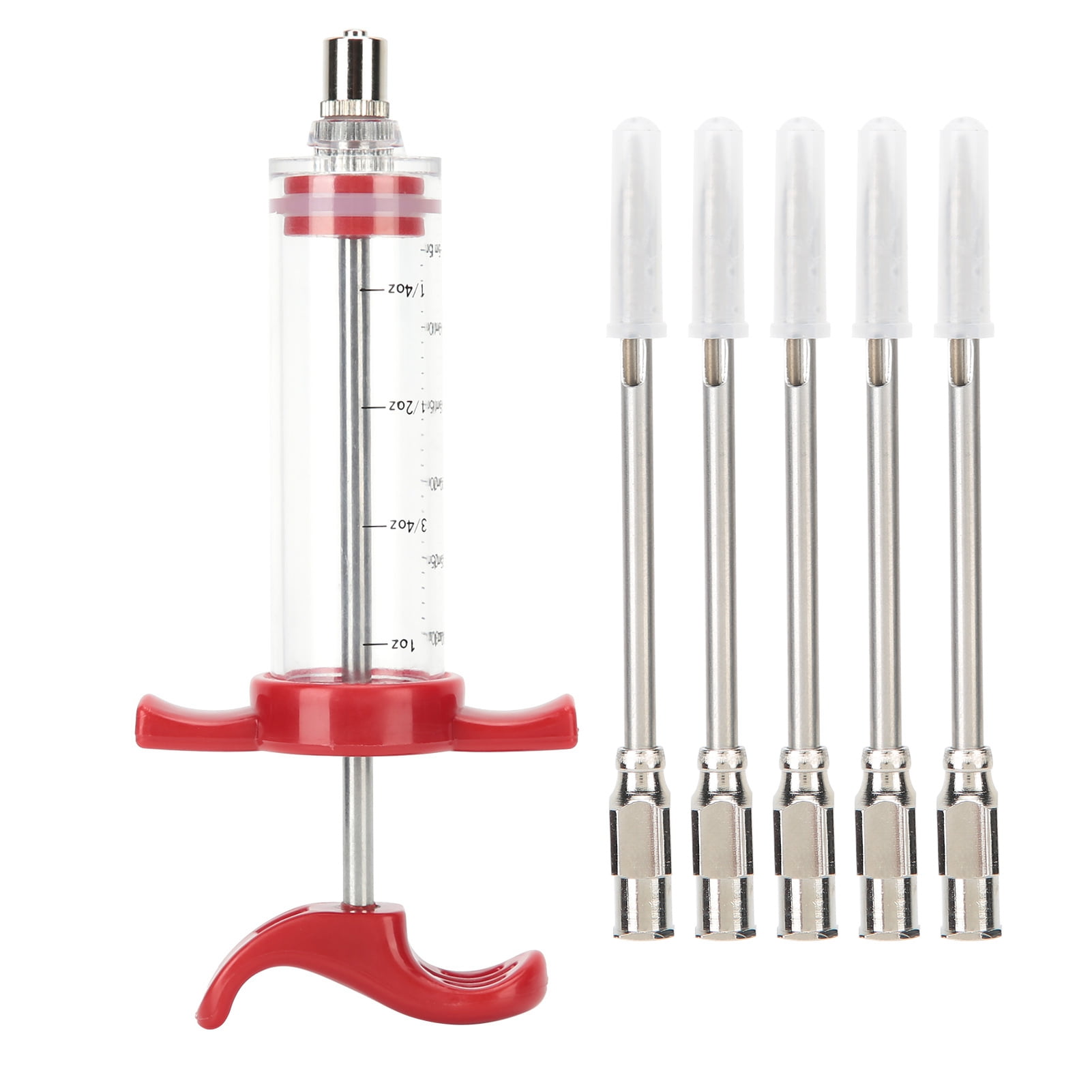 Marinade Injector Flavor Spices Sauces Syringes with 5 Needles for Meat