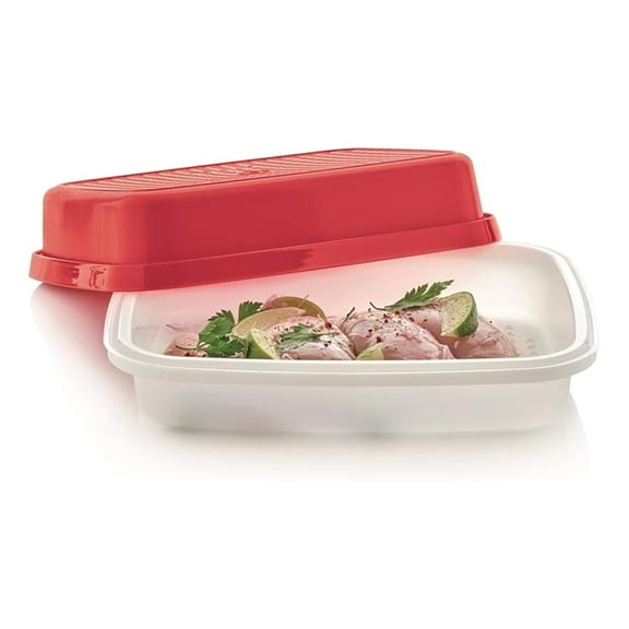 Marinating Container - 2.9L/12.5 Cup Seasoning Dish - BPA Free, Dishwasher Safe - Kitchen Marinade Holder for Meat, Poultry, Fish - Leakproof Food Prep Container