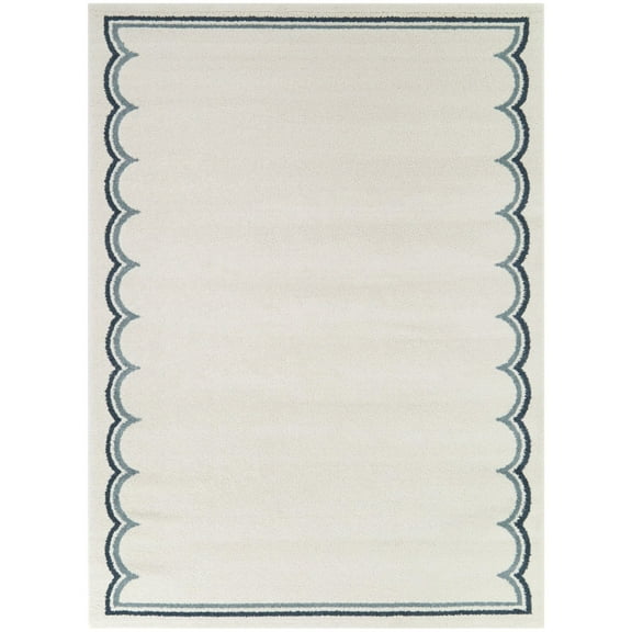 Marinatos Modern Border Area Rug