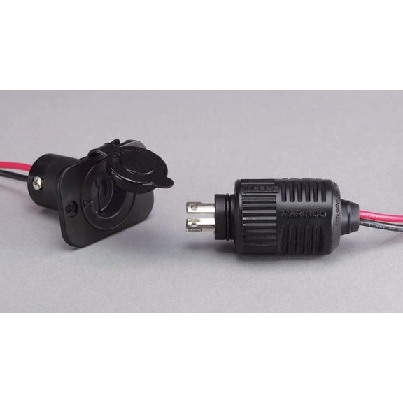 Marinco 12VCPS2 12v Receptacle W/cap And