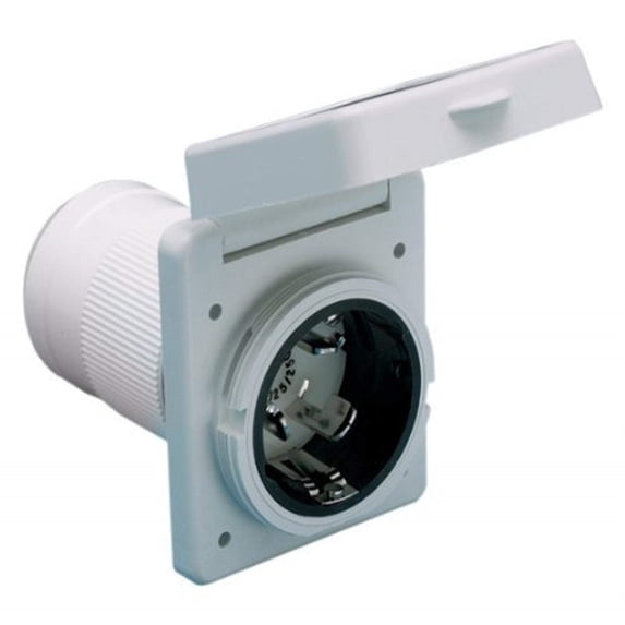 Square Power Inlet Marinco 6353ELRV 50A Power Inlet, Square - Walmart.com