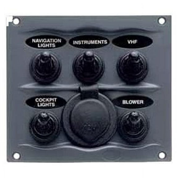 Marinco 900-5WPS - 5 Switches Waterproof Panel