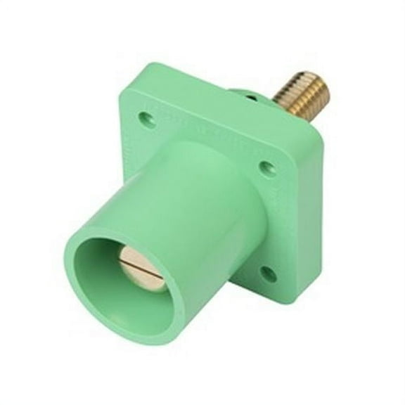 Marinco-CL40MRSB-E-CL Srs Pnl Mnt Inlet 1.125inThrded StudMaleGreen(E)-(Pk of 1)