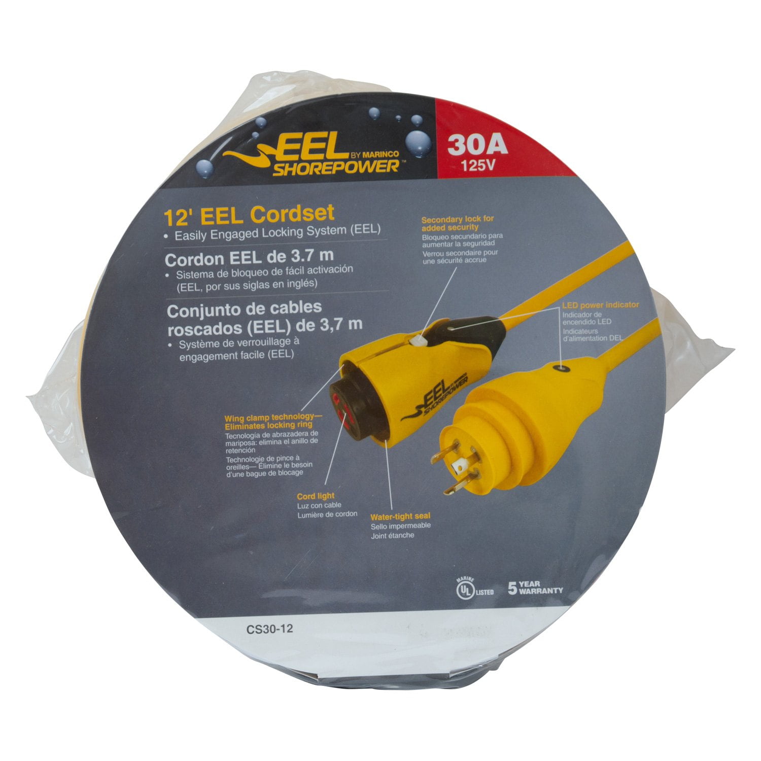Marinco CS3012 EEL Cordset