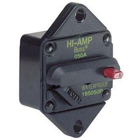 Marinco Marine Switchable Reset Circuit Breaker - 50 Amp Panel Mount 185050P-01