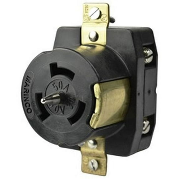Marinco Power Products CS8169 50A 3 Phase 480V 3P4W Locking Receptacle