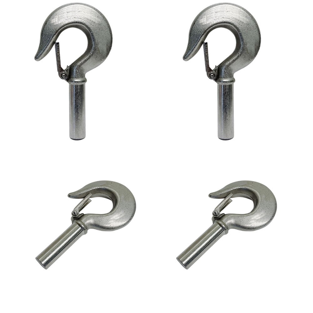 Marine 1/2" Shank Hook Drop Forged Hook Rigging 1000Lb WLL Stainless Steel 4 Pcs