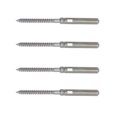 thumbnail image 1 of Marine 1/8" Cable Lag Swage Stud Cable Railing Rail T316 Stainless Steel 4 Pcs, 1 of 9