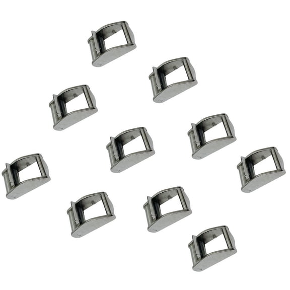 Marine 1" Cam Buckle Rachet Tie Down Webbing Straps 100 WLL Stainless Steel 10Pc