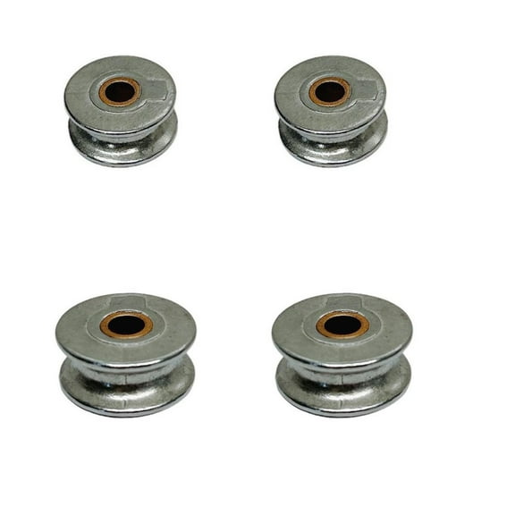 Marine 1" Sheave Wire Pulley Brass Bushing 1/4" Rope Stainless Steel T304 4 Pcs