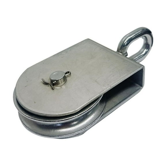 Marine 3" Sheave Square Block 1/2" Rope Wire Pulley 1400Lb WLL Stainless Steel