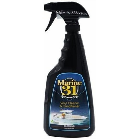 Marine 31 Vinyl Cleaner & Conditioner | Cleans & Protects Marine, Boat, Home & Patio Furniture Vinyl | Restores Flexibility & Shine | 20oz Spray Bottle | M31-400