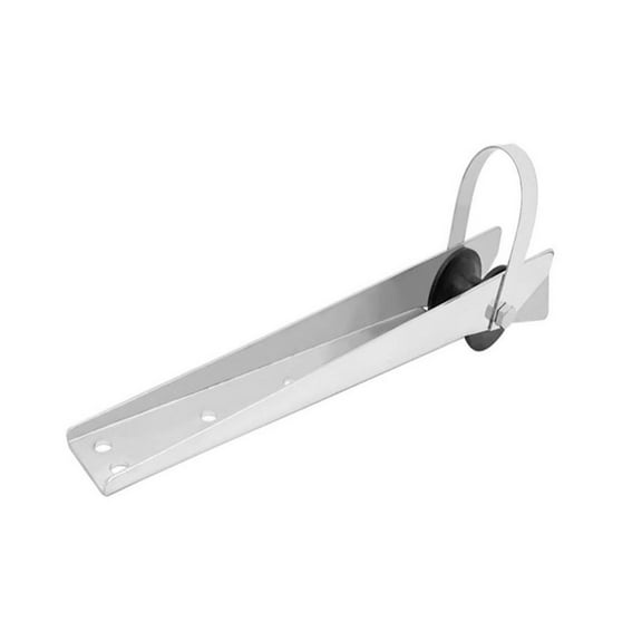 Marine 390mm Stainless Steel316 Boat Bow Anchor Roller Bracket Yacht Lift Roller With Rubber Wheel Fixed Anchor Boat Accessories