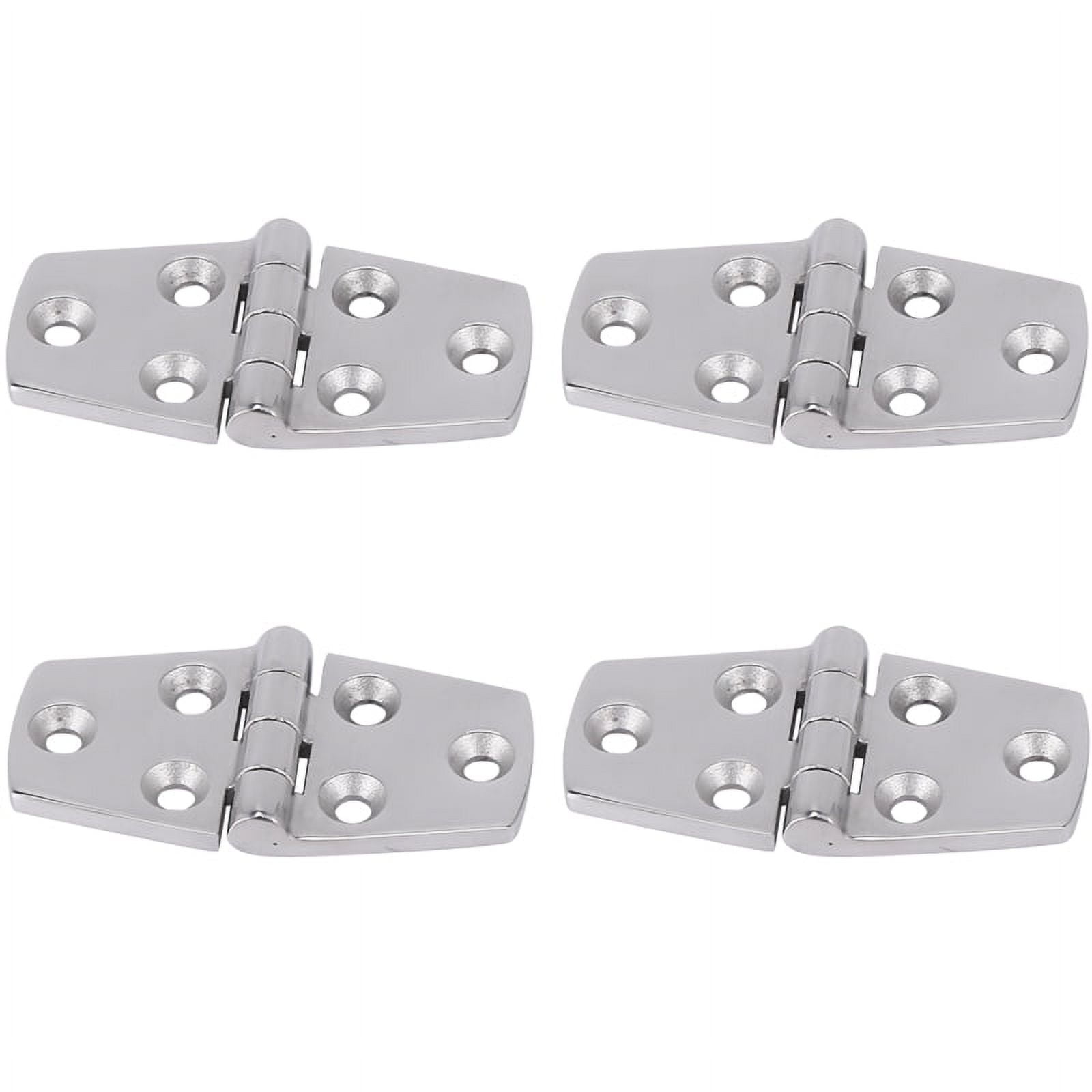 Marine 4 Pieces Stainless Steel Strap Hinge Door Hinge For Marine Boat Yacht 76 X 38 Mm Rafting