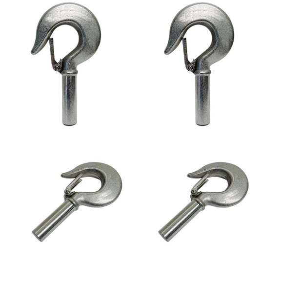 Marine 5/8" Shank Hook Drop Forged Hook Rigging 1500Lb WLL Stainless Steel 4 Pcs