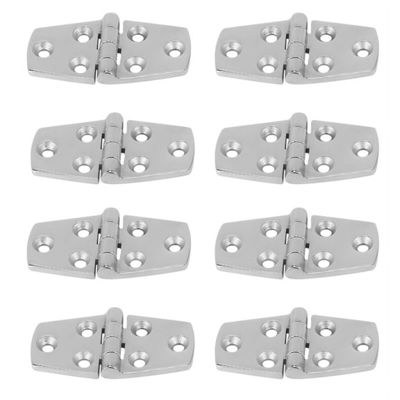 Marine 8Pieces Stainless Steel Strap Hinge Door Hinge For Marine Boat Yacht 76 X 38 Mm Rafting