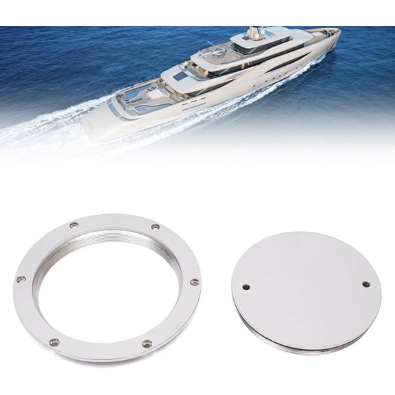 Marine Access Hatch 316 Stainless Steel Hatch Cover 6" Boat Deck Cover Marine Inspection Hatch Deck Plate Access & Lid Suitable for Yachts Marine Vessels