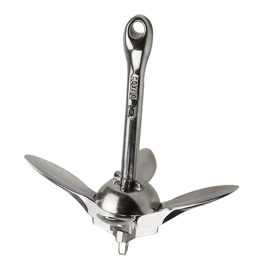 Marine Accessory Stainless Steel Build Foldable Grapnel Pratical Boats Docking Gear Simple Install for Boats