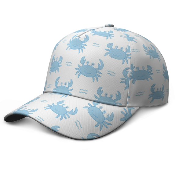 Marine Adorable Crab Baseball Cap Retro Adjustable Dad Hats Gift for Men/Women, Father's Day Unstructured Hat Vintage Adjustable Washed Unisex