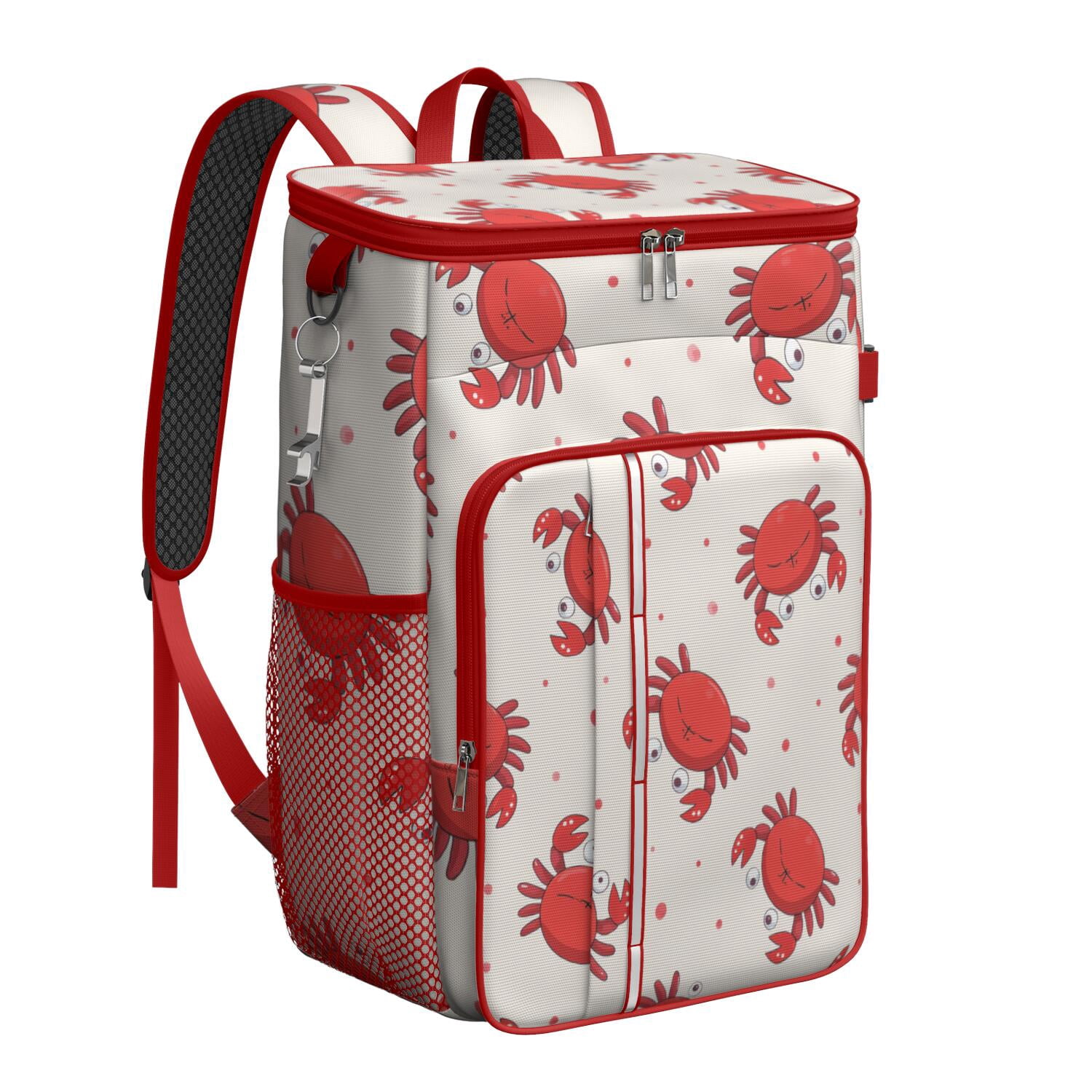 Marine Adorable Crab Cooler Backpack Insulated Waterproof Leak Proof Beach Cooler Bag Lightweight Lunch Picnic Camping Backpack Cooler for Men Women