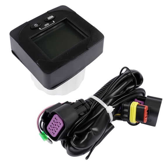 Marine Alert Monitor, Dashboard Gauge Housing Part# 79879896K21, Engine Viewing, Harness Connector Package, SmartCraft Maintenance Black ABS Finish