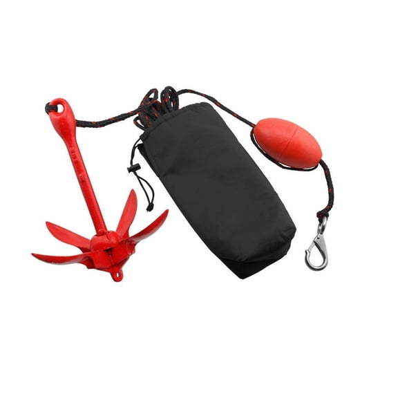 Marine Anchor, Grapnel Anchor Kit for Kayaks, Canoes Paddle Boards (3.3 lbs)