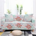thumbnail image 1 of Marine Animal Coral Printed Sofa Cover Alllusive Elastic Dustproof Wrinkle Resistant Multi-person Sofa Universal, 1 of 7