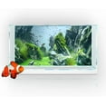 thumbnail image 1 of Marine Aquarium Background, Sea Rock Green Landscape Fish Tank Background, Nature Photo Terrarium Background with 8 EVA Double-Sided Tape, 24X12IN, 1 of 5