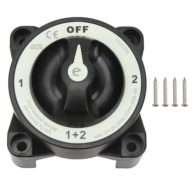 Marine Battery Cut Off Switch 350A Heavy Duty 4 Position Battery