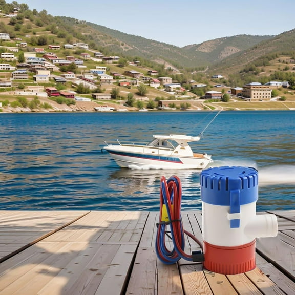 Marine Bilge Pump Submersible Water Pump 12V Electric Yacht Boat Kit 1100GPH