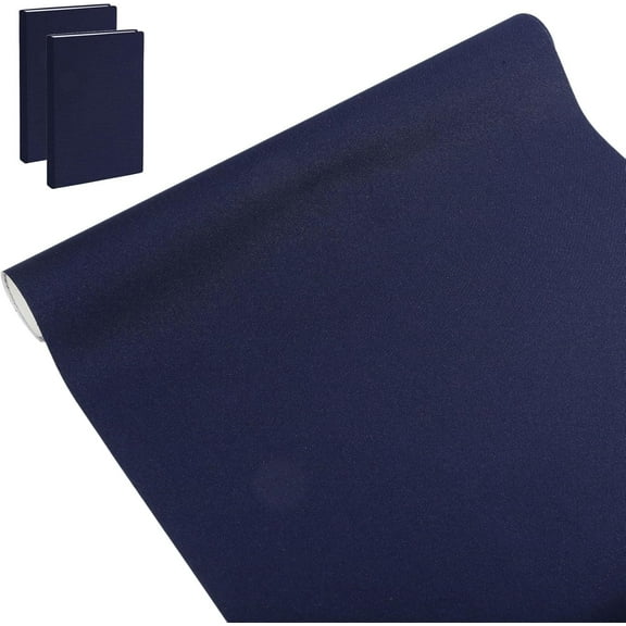 Marine Blue Book Cloth for Book Binding 40x17inch Solid Fabric Surface Paper Backed Washable and Reusable Protective Cover Book Binding Materials for Adult DIY Book Album Cover