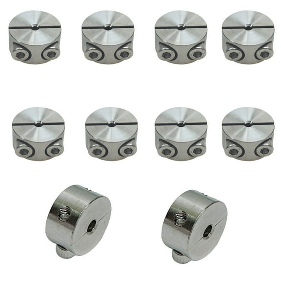 Marine Boat 3/16" 2-Part Wire Cable Clamp Stop Rope Wire Stainless Steel 10 Pcs