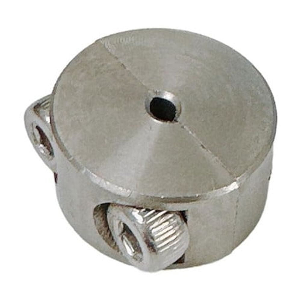 316 Stainless Steel 2-Part Wire Clamp/Stop For 3/16" Wire Rope - Heavy Duty Cable Clamp For Shelving & Architectural Use
