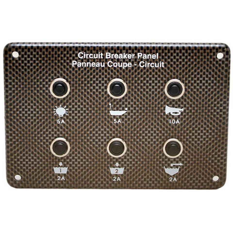 Marine Boat Circuit Breaker Panel Black