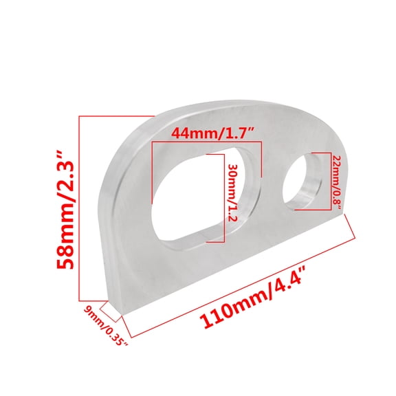 Marine Boat Hardware Fittings 2Pcs Cast Aluminum Bow Buckle Rope Hole Aluminum Parts Tail Rope Hole Rope Accessories Motorboat Ship Yacht Marine Hardware Fittings