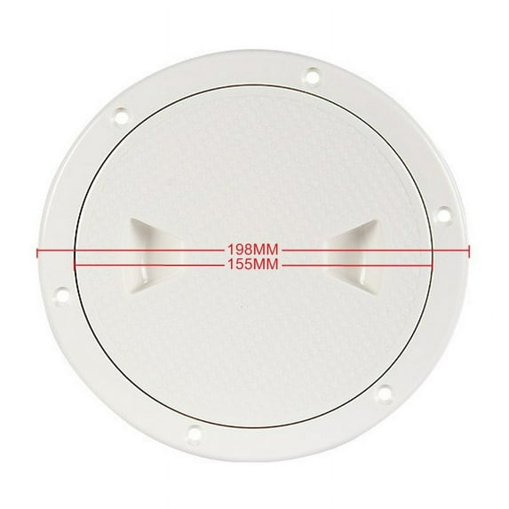 Marine Boat Hardware Fittings 6 Inch Nylon Fan Deck Plate with Point Deck Plate, Inspection Cover, Marine Yacht Hardware